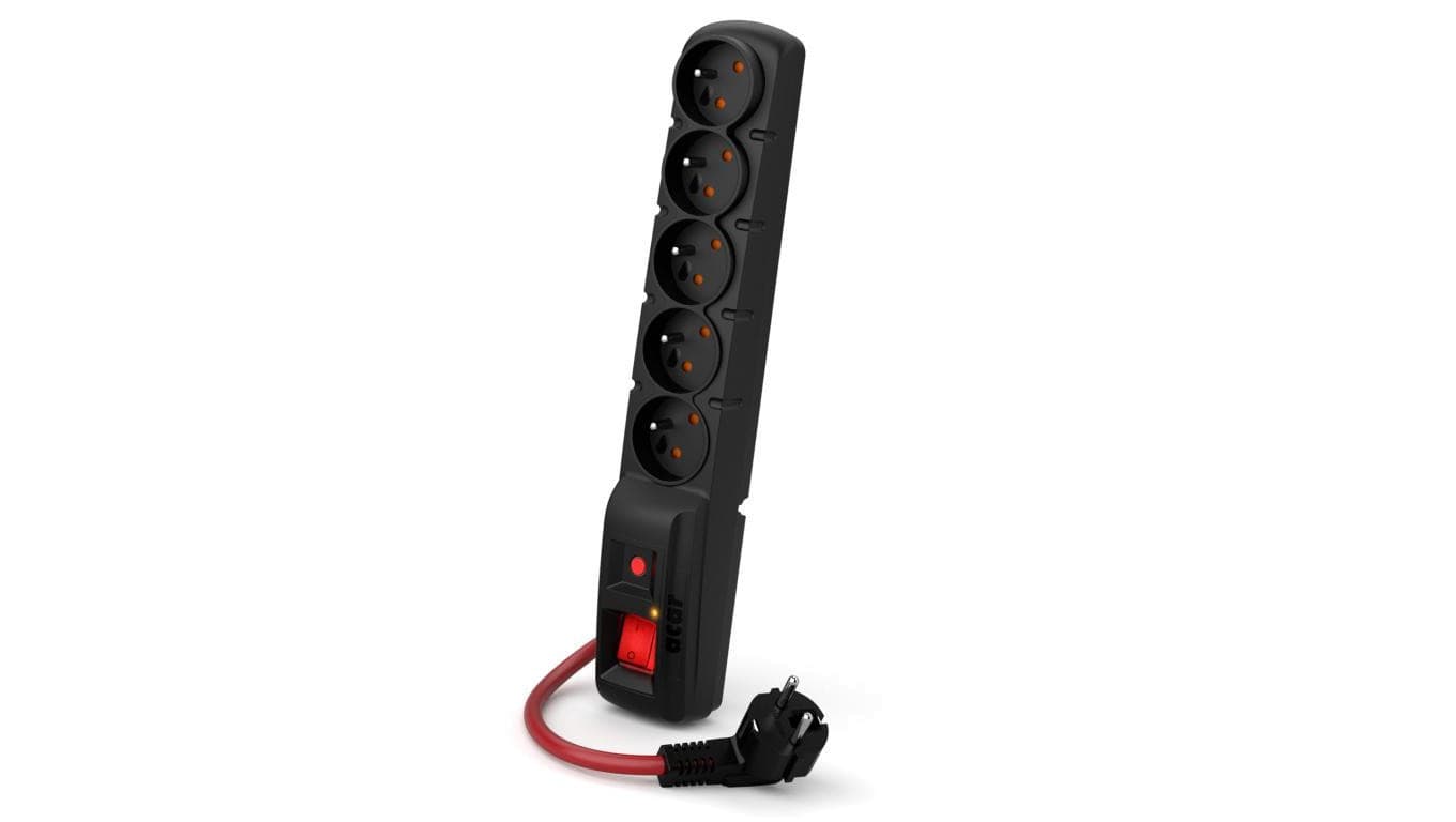 Listwa zasilająca ACAR F5 POWER 5gn.10m 16A czarna