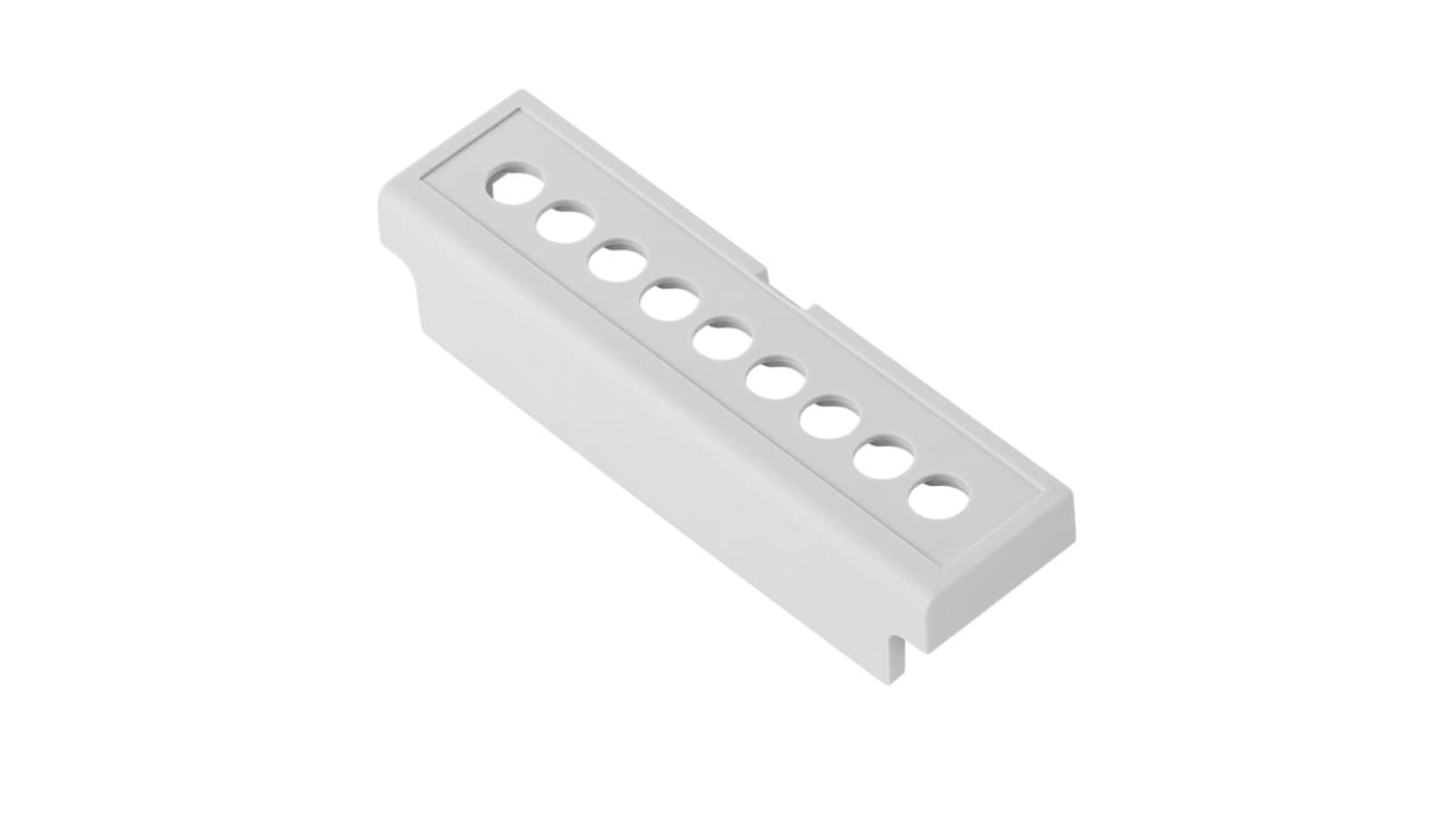 Maskownica terminal cover 3m raster 5,08 pod zaślepki ABS V0 (4 szt. komplet) - ZD3TC 5,08J ABS V0