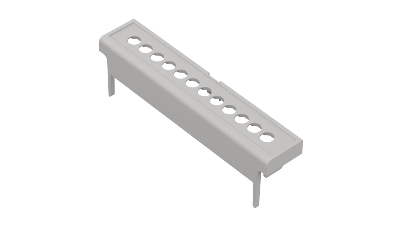 Maskownica terminal cover 4m raster 5,08 pod zaślepki ABS V0 (4 szt. komplet) - ZD4TC 5,08J ABS V0
