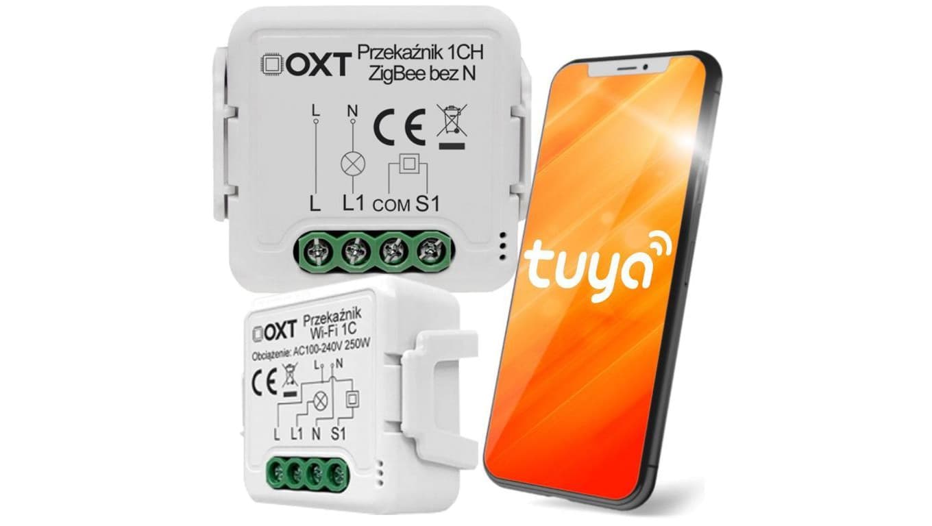 Moduł OXT mini przekaźnik 1 obw. bez N ZigBee TUYA