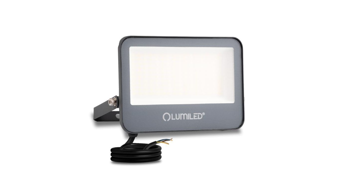 Naświetlacz LED LUMILED TRINOX 50W 5500lm CCT IP66 Szary Klasa E 3 Lata Gwarancji