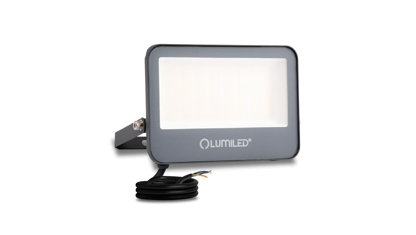 Naświetlacz LED LUMILED TRINOX 50W 5500lm CCT IP66 Szary Klasa E 3 Lata Gwarancji