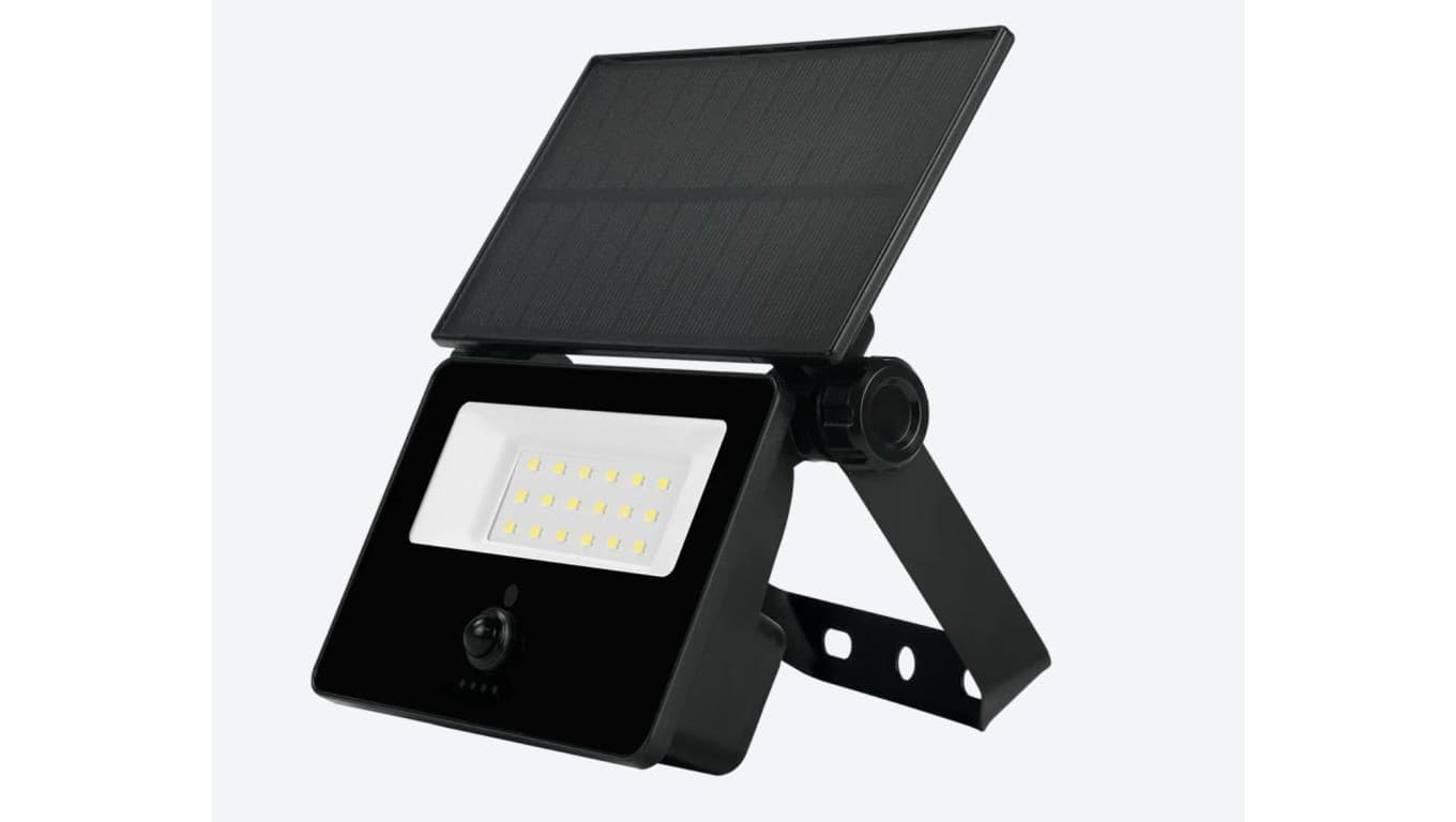 Naświetlacz reflektor halogen solarny solar FLOWLITE 4000K 3W 300lm PIR IP65 czarny 3 lata gwar.