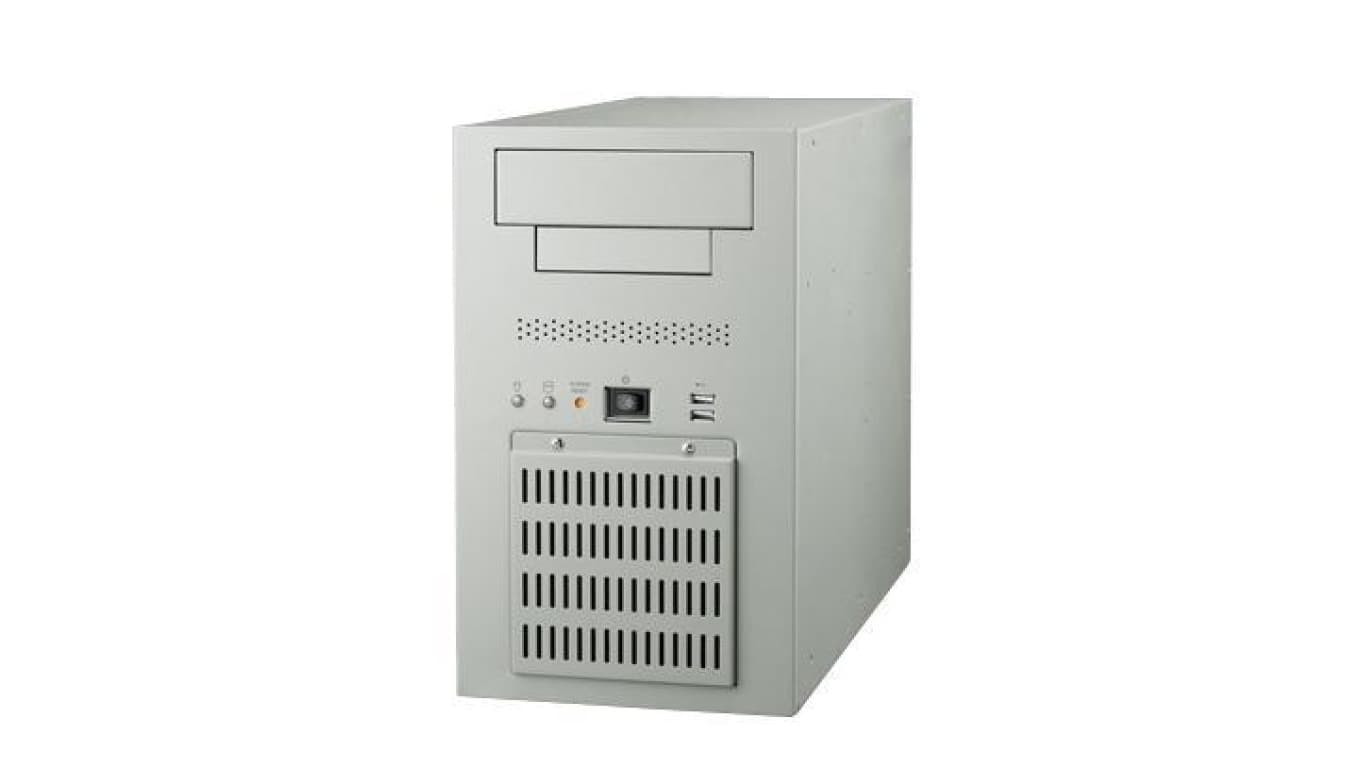 Obudowa do montażu na biurku/ścianie dla płyty głównej ATX/MicroATX z dwoma zatokami dysków 3,5 Hot-Swap IPC-7132MB-00B