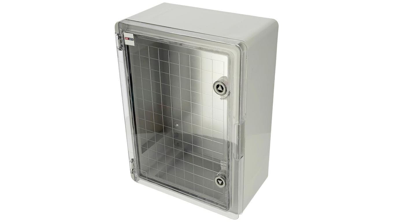 Obudowa standardowa ABS 600x400x200 z ocynkowaną płytą montażową (z przeźroczystymi drzwiami) 800.701.005 HOROZ