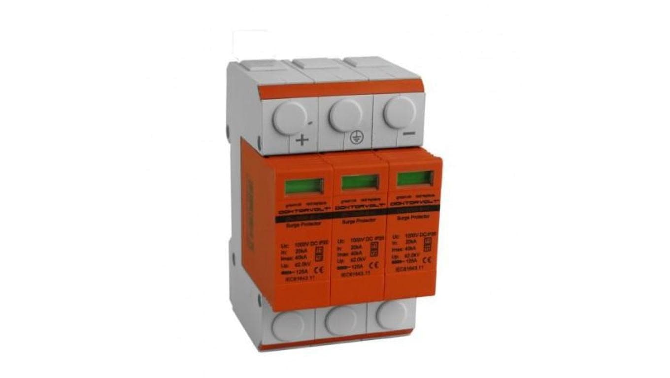 Ogranicznik przepięć ochronnik 3P 1000V DC T1/T2 Doktorvolt 5088