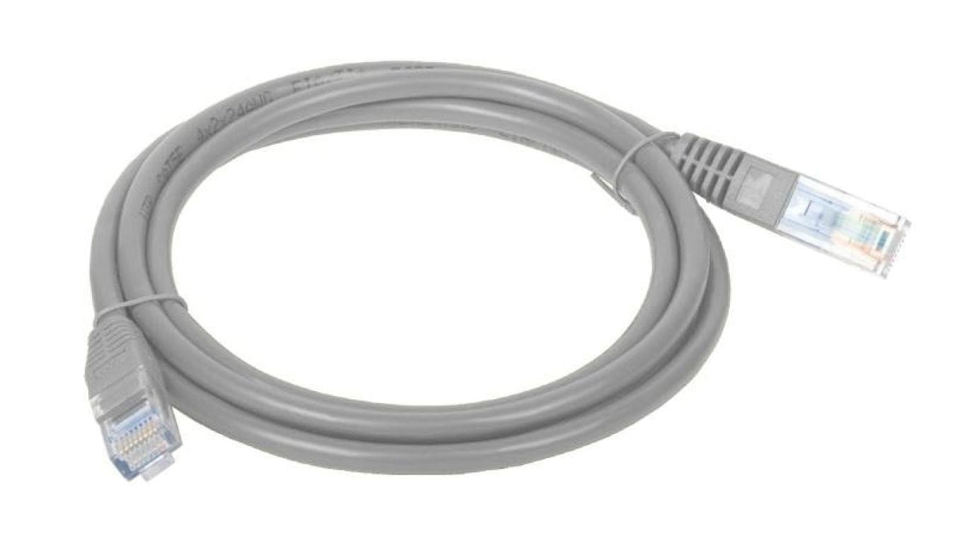 Patch-cord U/UTP kat.5e PVC 0.5m szary KKU5SZA0.5