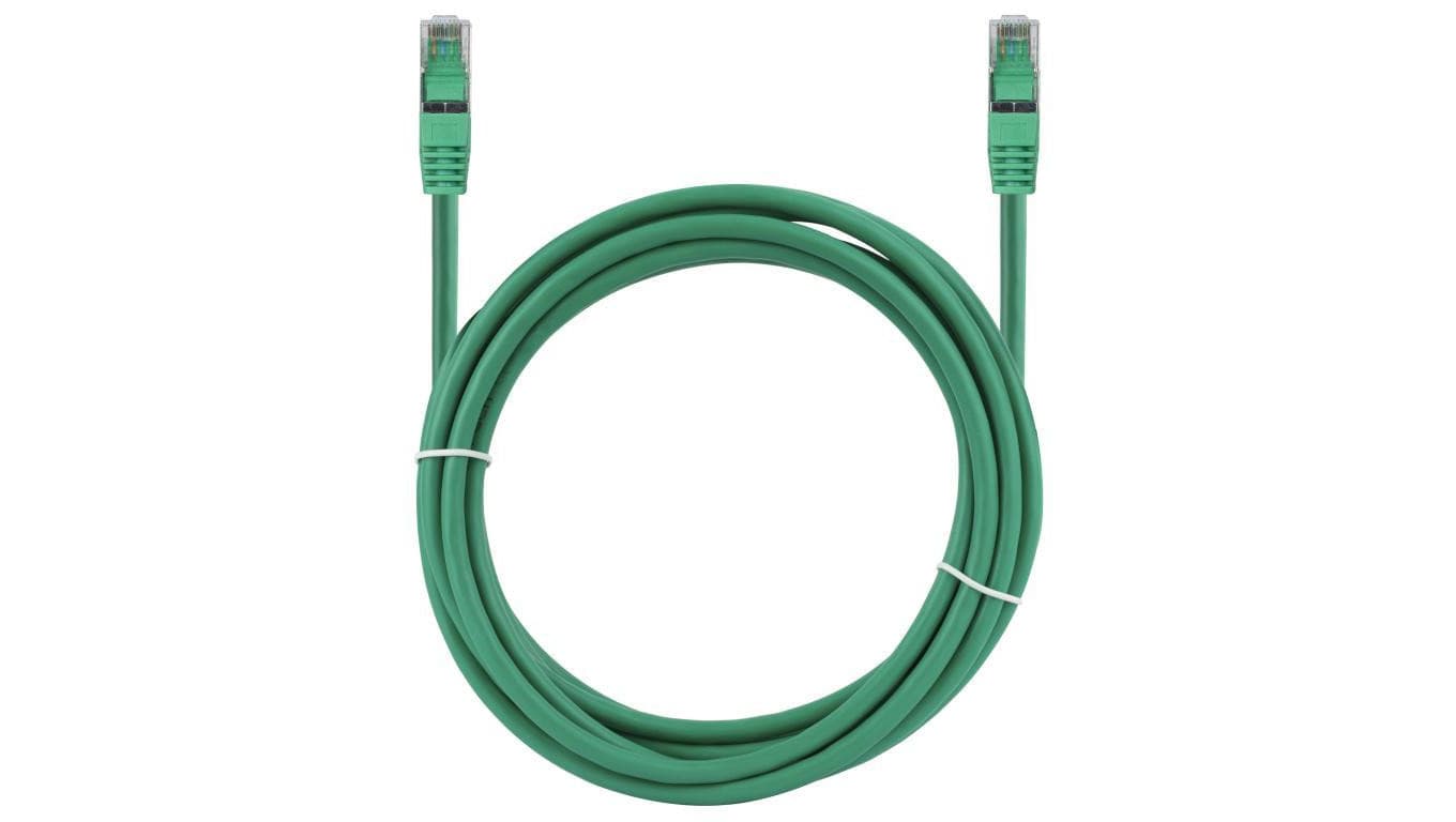 Patchcord S/FTP kat.6A PiMF kabel sieciowy LAN 2x RJ45 linka LSOH zielony 30m NEKU