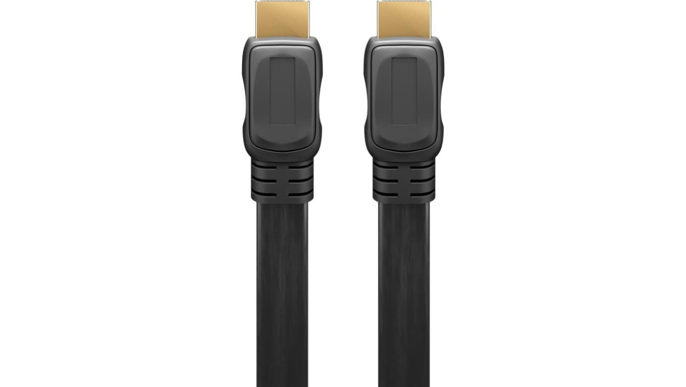 Płaski Przewód HDMI/™ o dużej szybkości transmisji z obsługą Ethernet - Długość kabla 1.5 m