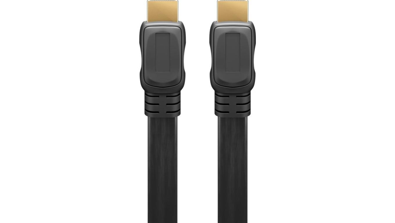 Płaski Przewód HDMI/™ o dużej szybkości transmisji z obsługą Ethernet - Długość kabla 1.5 m
