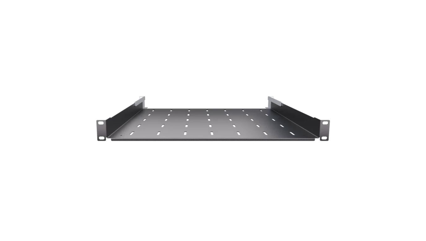 Półka regulowana do szafy RACK 19 1U 550mm czarna