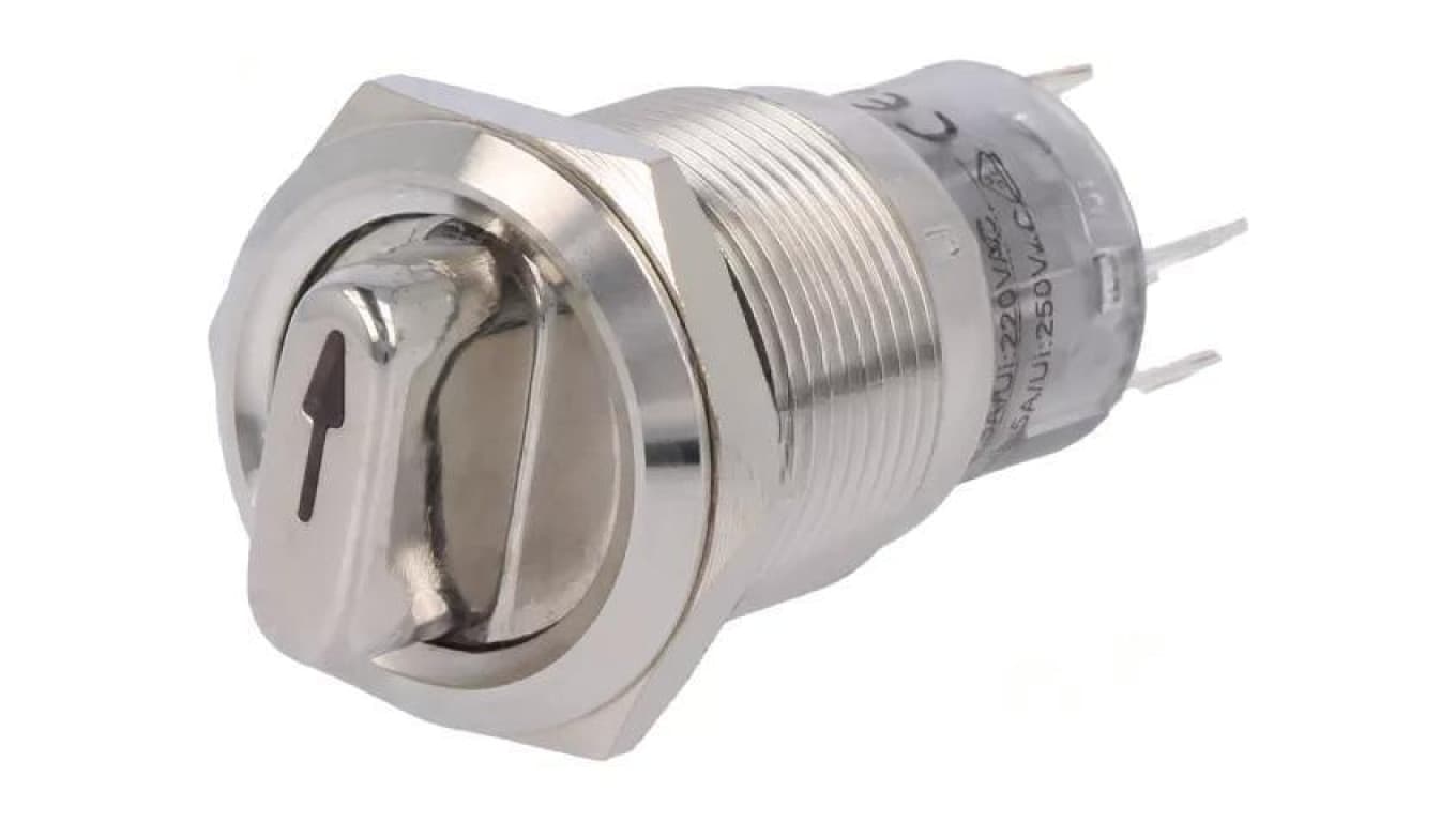 Przełącznik obrotowy Poz: 2 SPDT 0,5A220VAC 1A24VDC 50m LAS1-AGQ-11X/21/R/12V/S