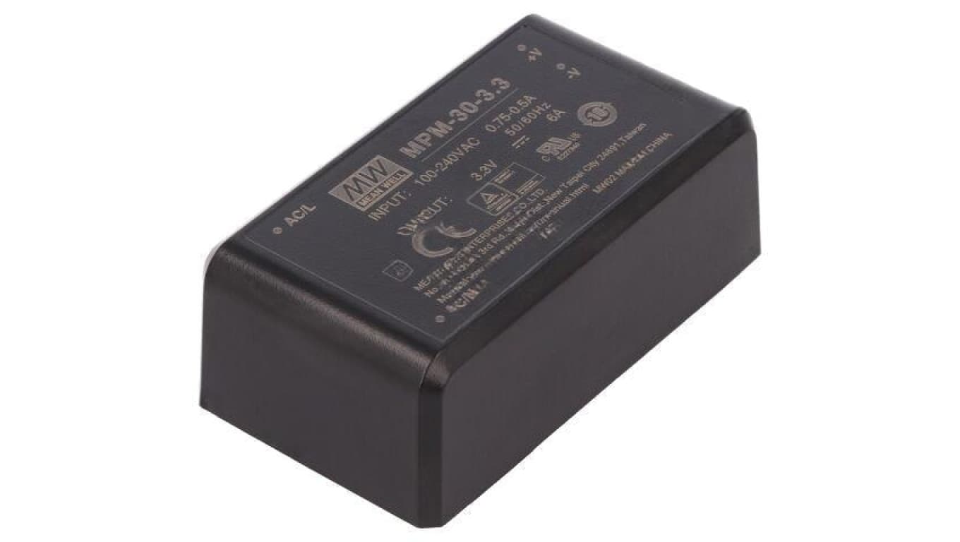 Przetwornica AC/DC, 20W, Uwej: 80...264 VAC, Uwyj: 3,3 VDC, Iwyj: 6A MPM-30-3.3