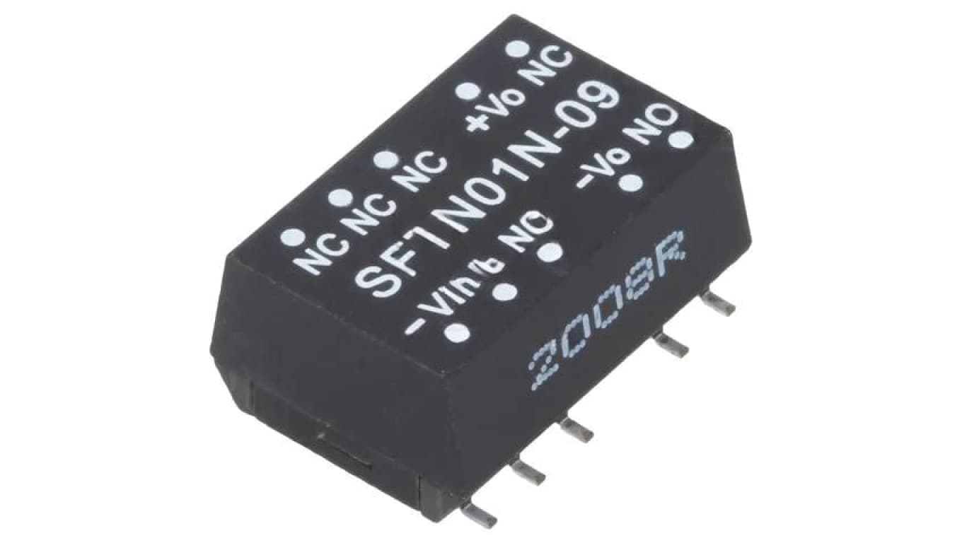Przetwornica DC/DC, 1W, Uwej: 21,6...26,4 VDC, Uwyj: 9 VDC SFTN01N-09