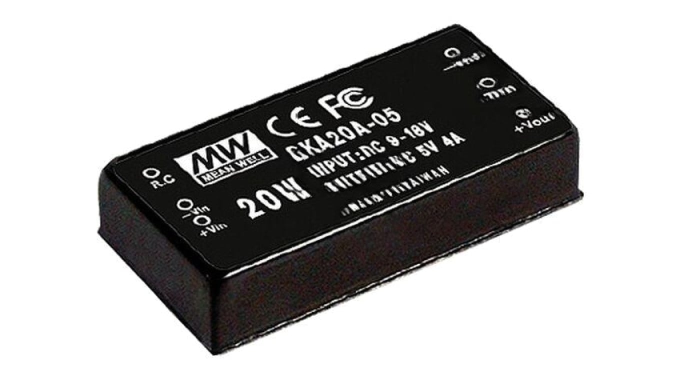Przetwornica DC/DC, 20W, Uwej: 9...18 VDC, Uwyj: 5 VDC, Iwyj: 4000mA SKA20A-05