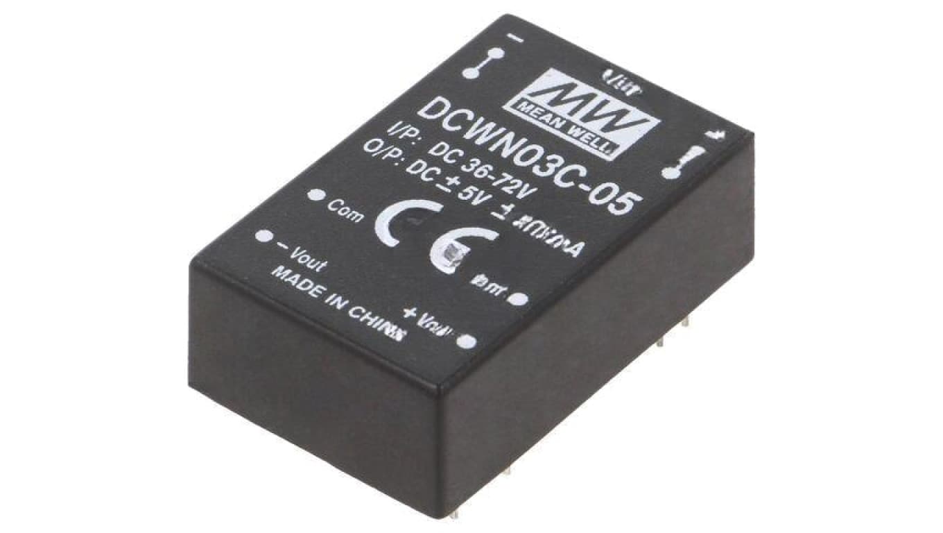 Przetwornica DC/DC, 3W, Uwej: 36...72 VDC, Uwyj: 5 VDC DCWN03C-05