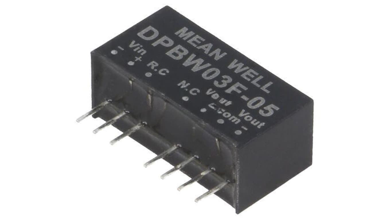 Przetwornica DC/DC, 3W, Uwej: 9...36 VDC, Uwyj: 5 VDC DPBW03F-05