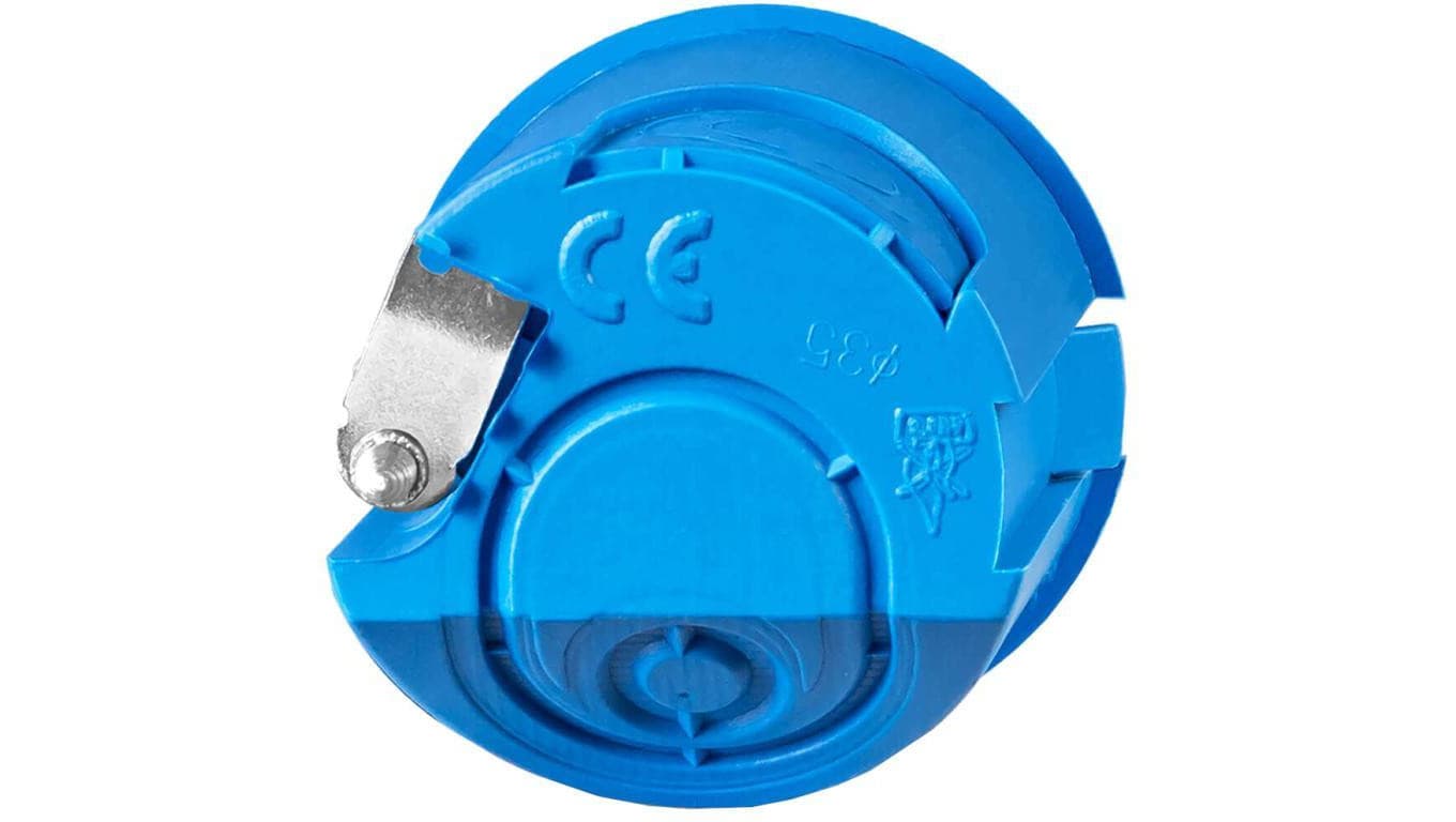 Puszka instalacyjna kinkietowa z pokrywą, podtynkowa fi:32,6mm (35x45mm) z wkrętami, SIMET