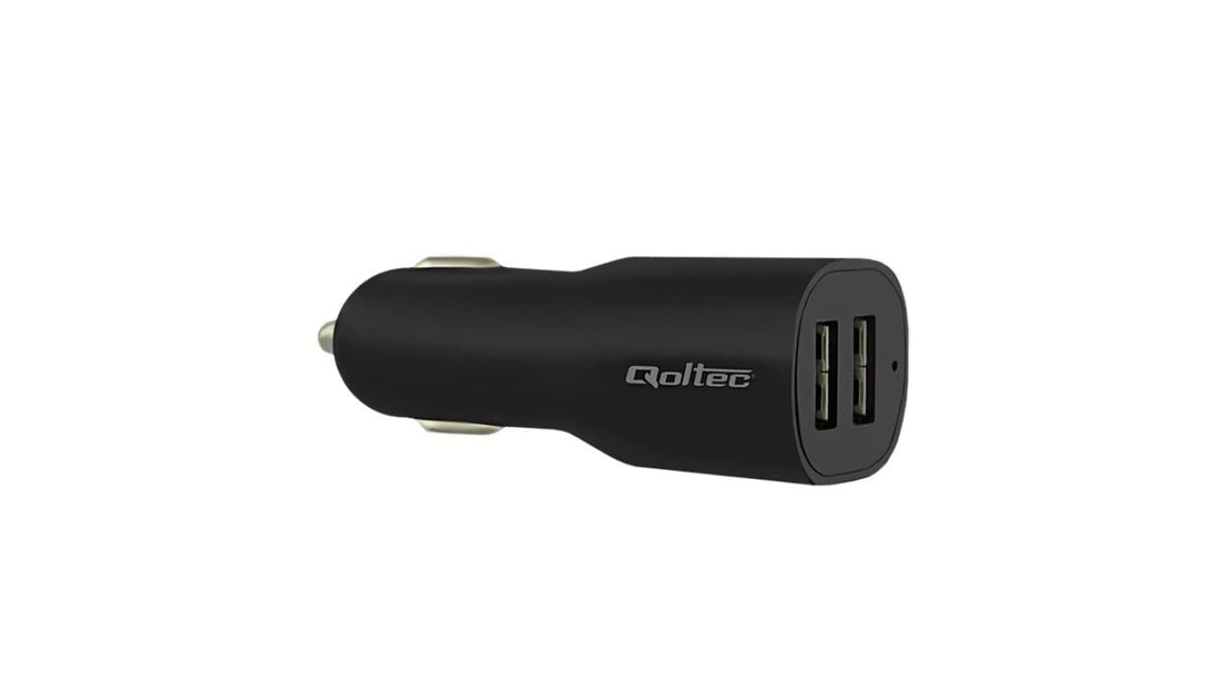 Qoltec Ładowarka samochodowa 12-24V 15.5W 5V 3.1A 2xUSB
