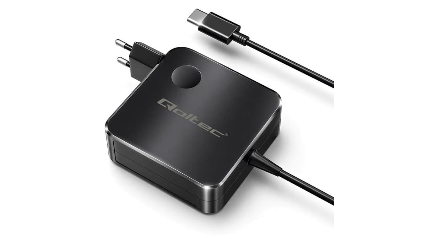 Qoltec Ładowarka sieciowa GaN Super Fast 100W USB-C PD 5-20V 3-5A Laptop MacBook Smartfon kabel 1.8m