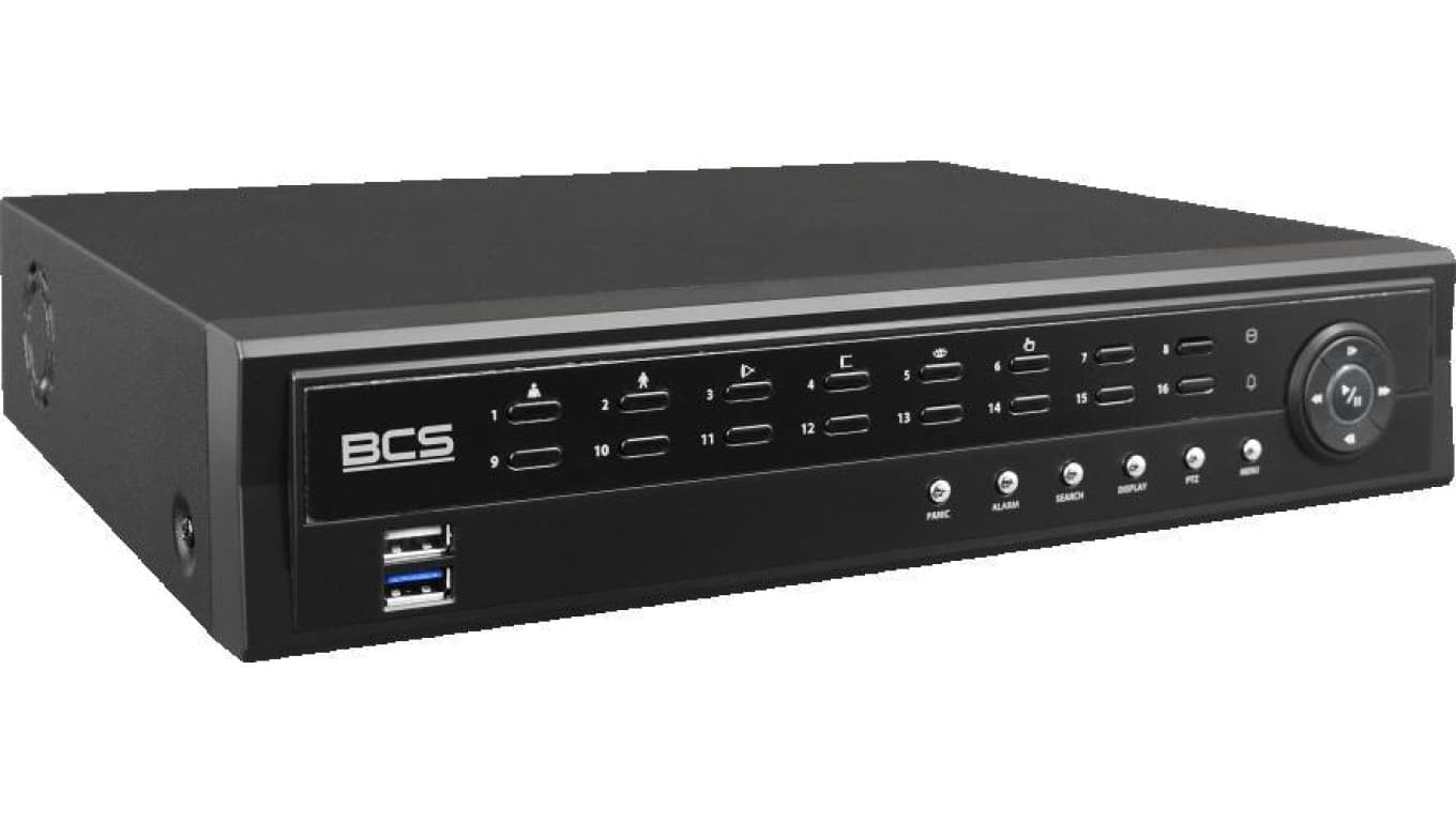 Rejestrator IP 16-kanałowy 12Mpx BCS-U-NVR1602-A-4K-8P(6TB)