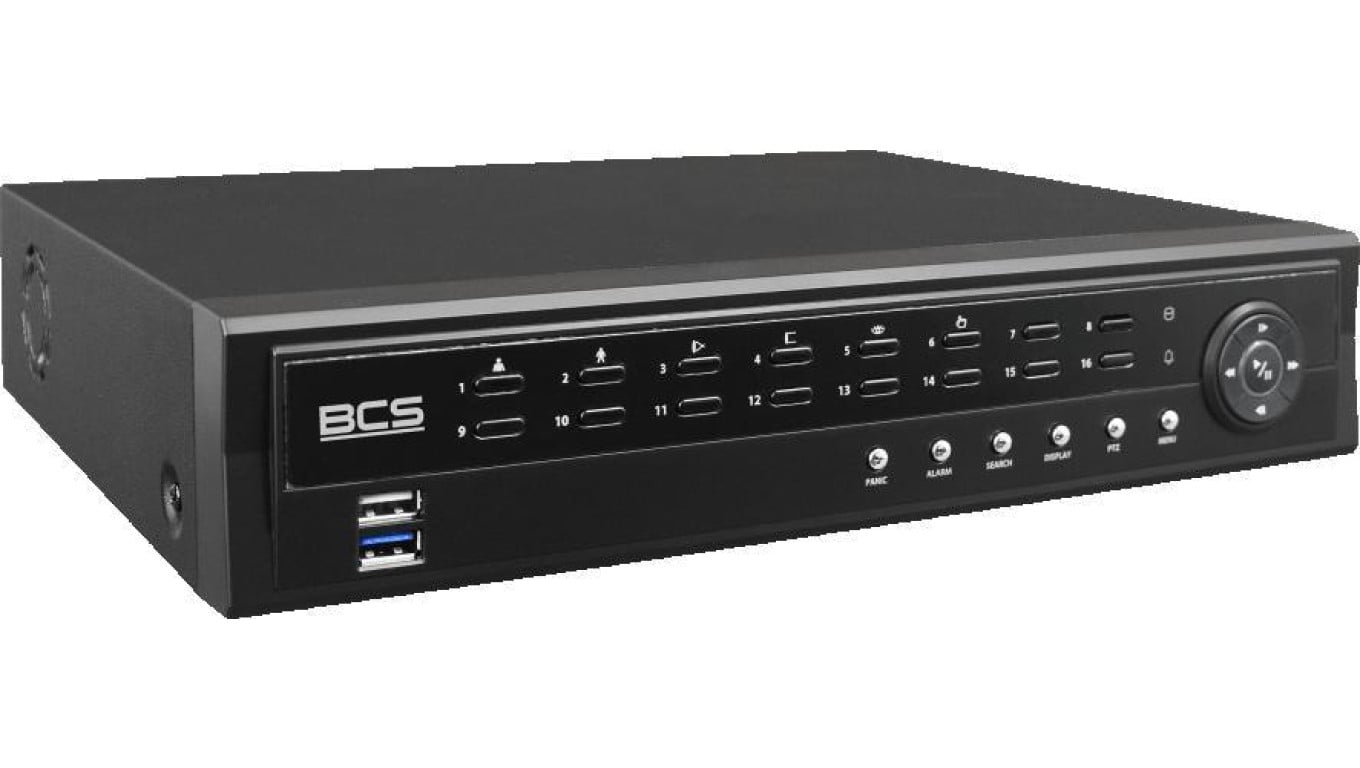 Rejestrator IP 16-kanałowy 12Mpx BCS-U-NVR1602-A-4K-8P(6TB)