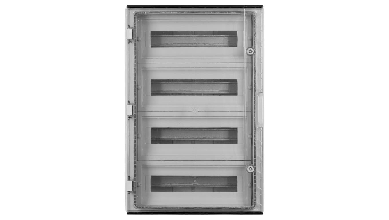 Rozdzielnica hermetyczna natynkowa 4x16 modułów IP65 ABS (400V) 400x600x200mm szara z przezroczystymi drzwiami NEKU