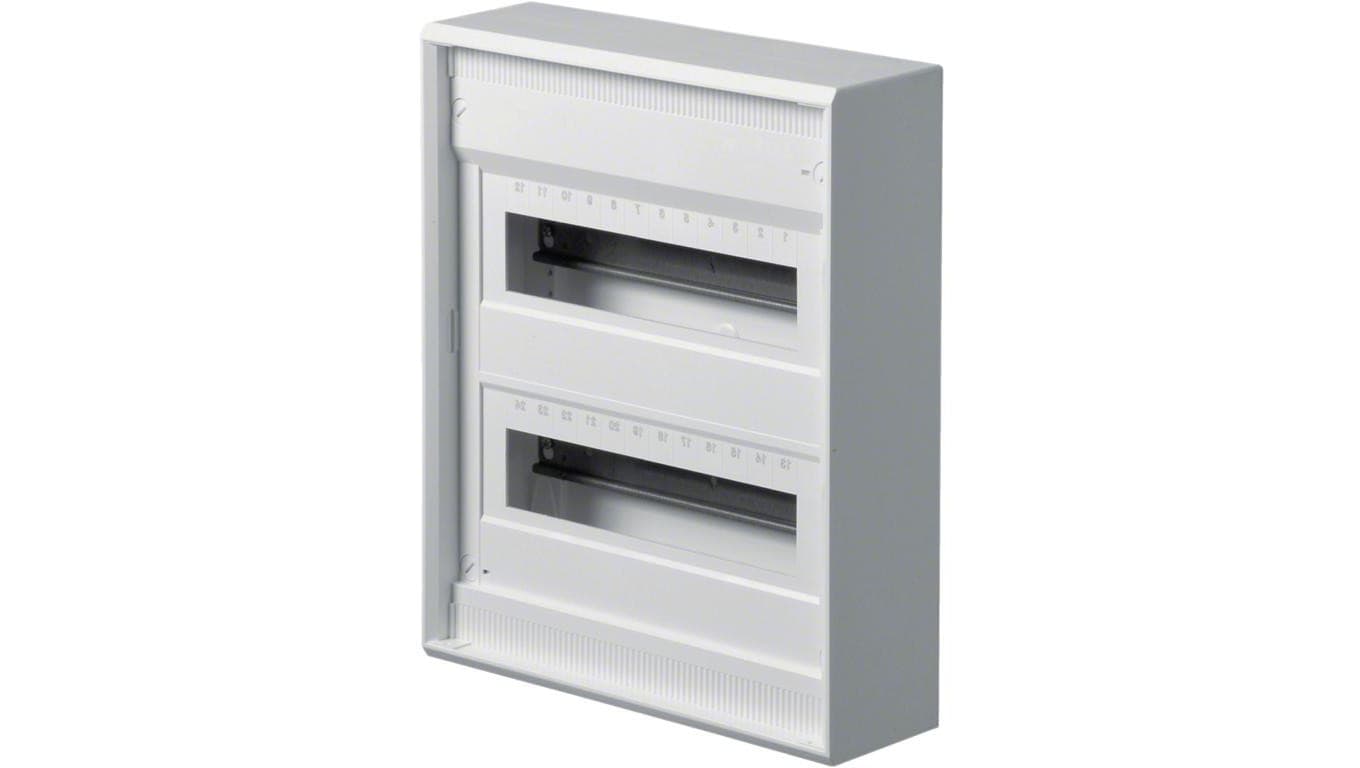 Rozdzielnica natynkowa VOLTA 2x12 modułów QuickConnect IP30 370x305x96,5mm bez drzwi HAGER