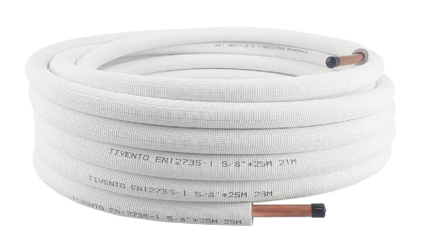 Rura Miedziana w otulinie 1/2 krąg 25 m Tivento Flex