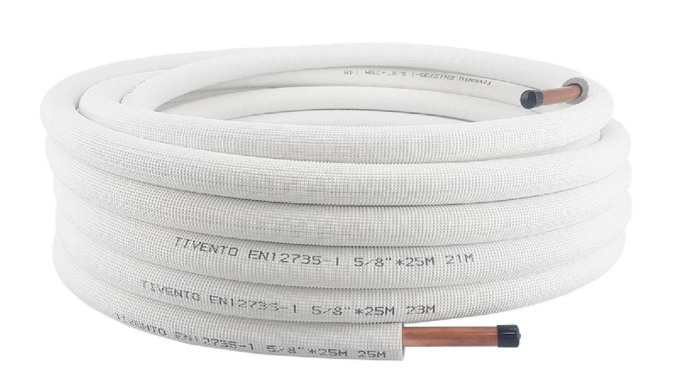 Rura Miedziana w otulinie 1/2 krąg 25 m Tivento Flex