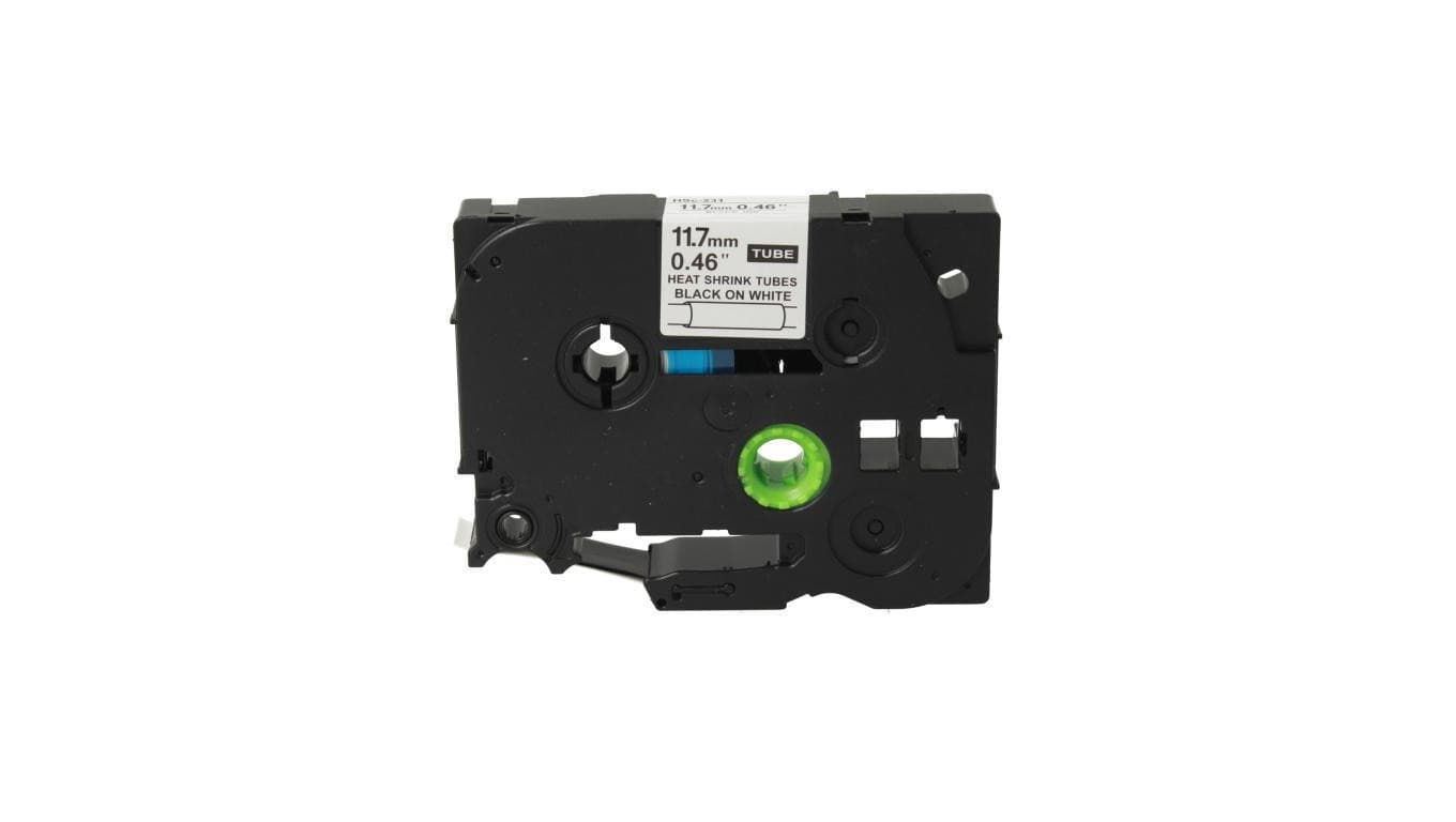 Rurka HSE-631 termokurczliwa do drukarki Brother 11,7mm 1,5m żółta taśma czarny nadruk