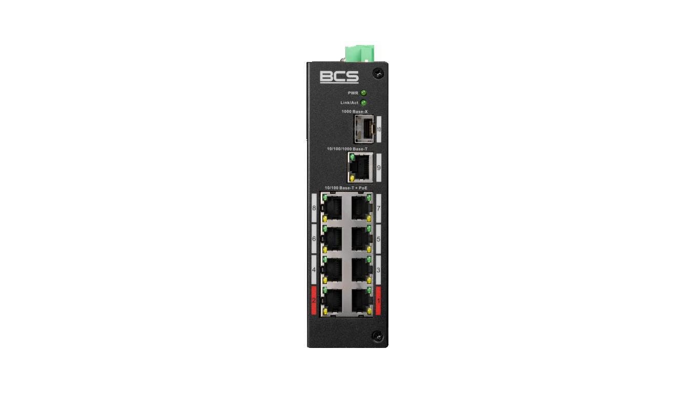 Switch PoE 8-portowy 100Mbps + SFP BCS-L-SP0801G-1SFP(2)