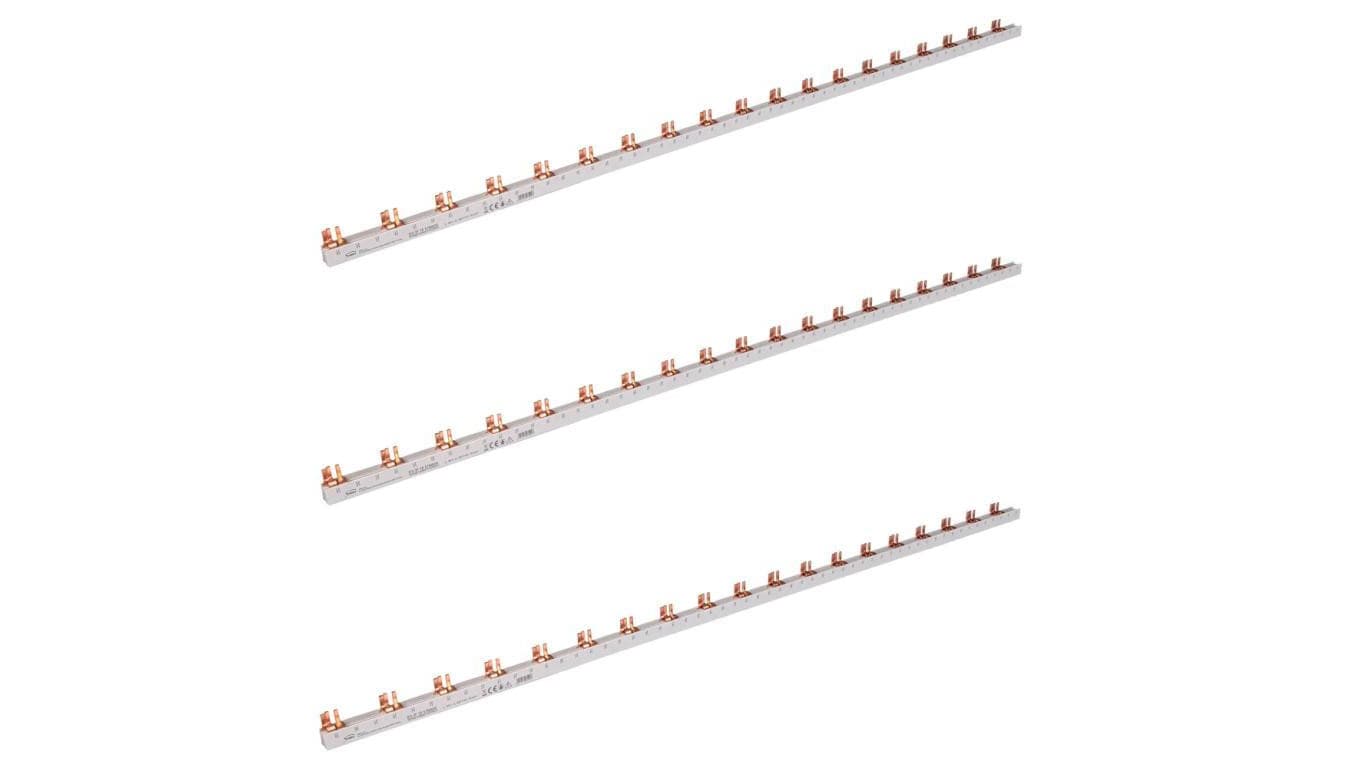 Szyna łączeniowa trzpieniowa 3-fazowa 16mm2 80A na 57 modułów SIMET