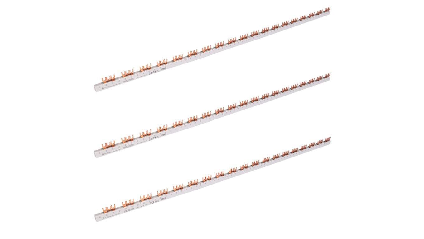 Szyna łączeniowa widełkowa 3-fazowa 16mm2 80A na 57 modułów SIMET