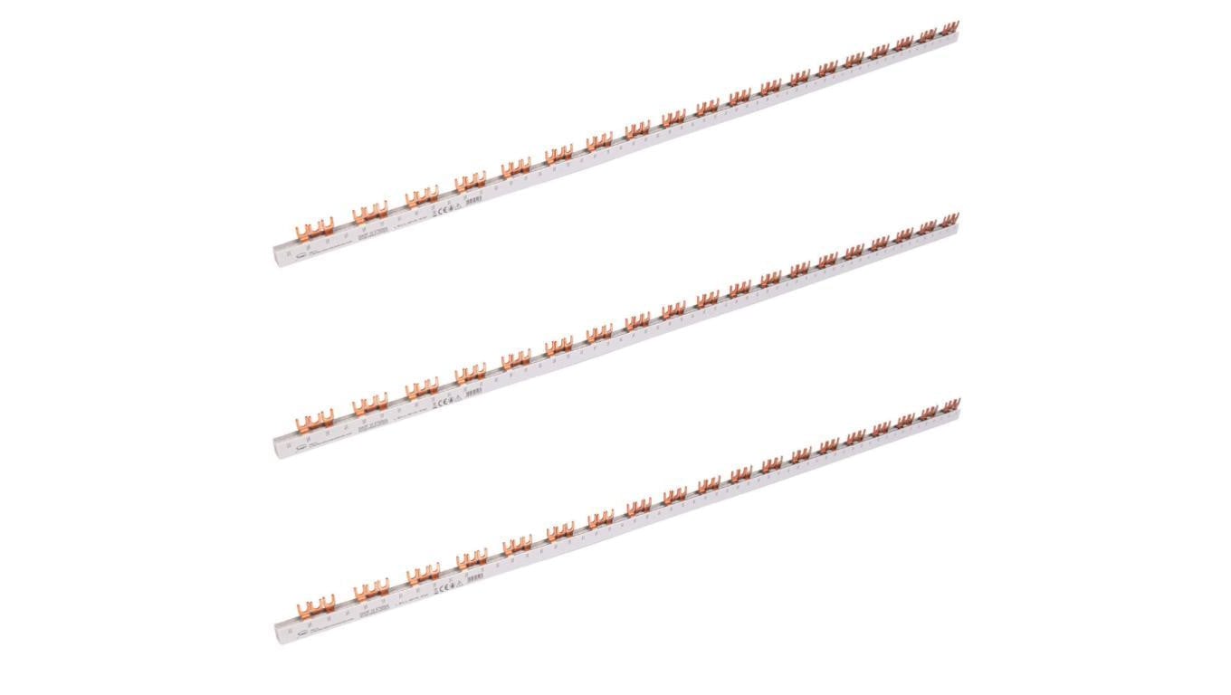 Szyna łączeniowa widełkowa 3-fazowa 16mm2 80A na 57 modułów SIMET