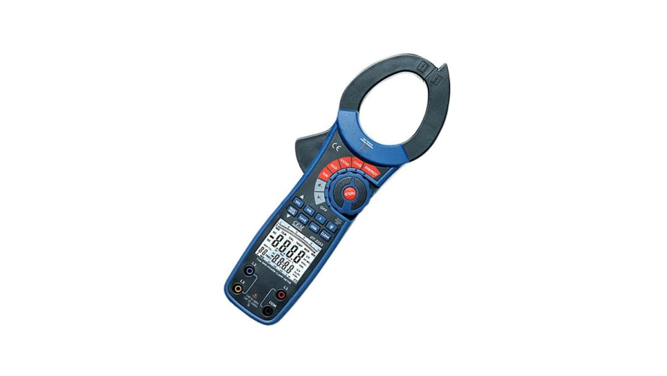 Trójfazowy miernik cęgowy mocy i energii 40A/100A/400A/1000A True RMS + USB DT-3353 20893