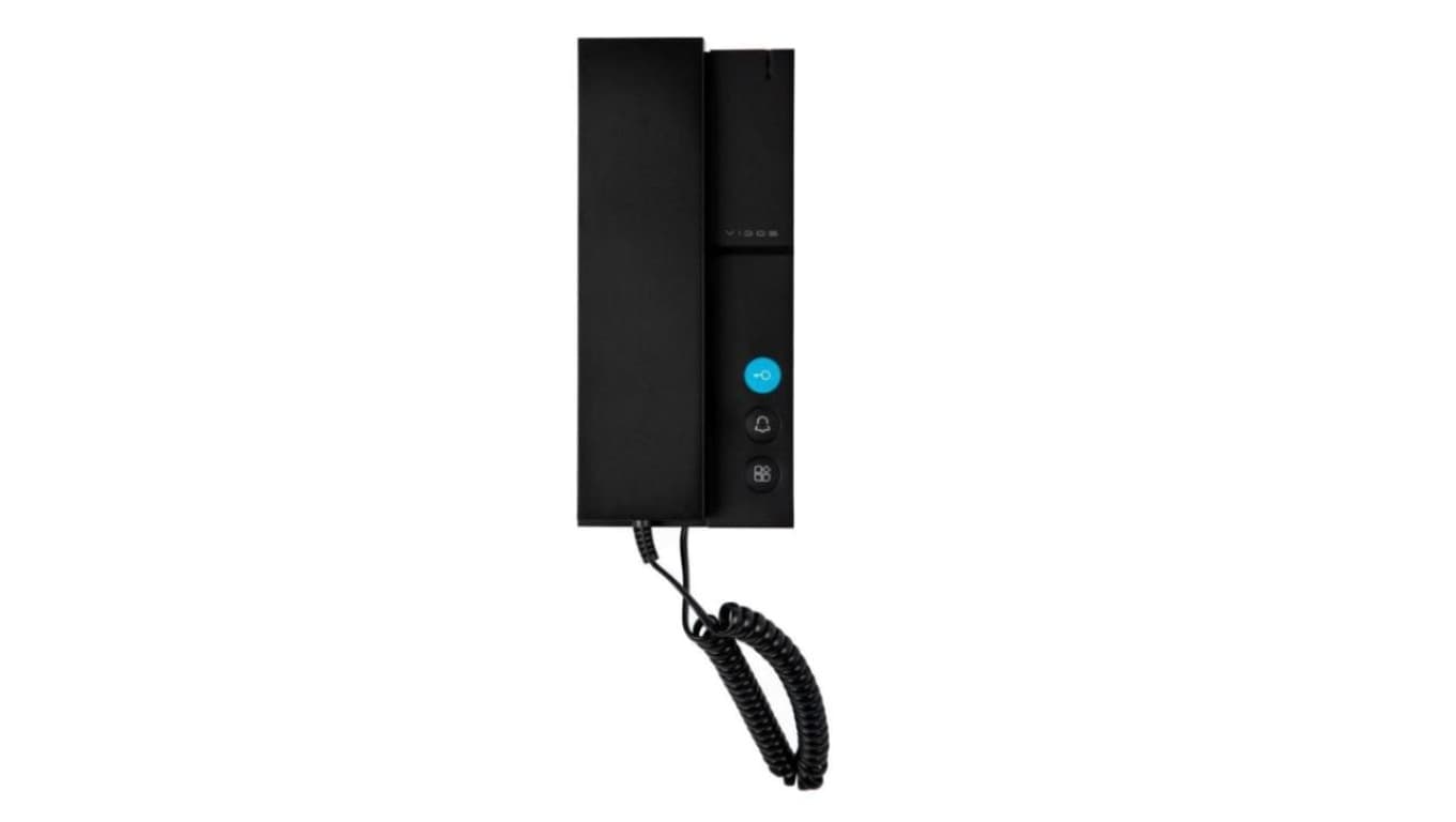 Unifon czarny systemu 2IP z funkcją interkomu i komunikacją duplex U210-B