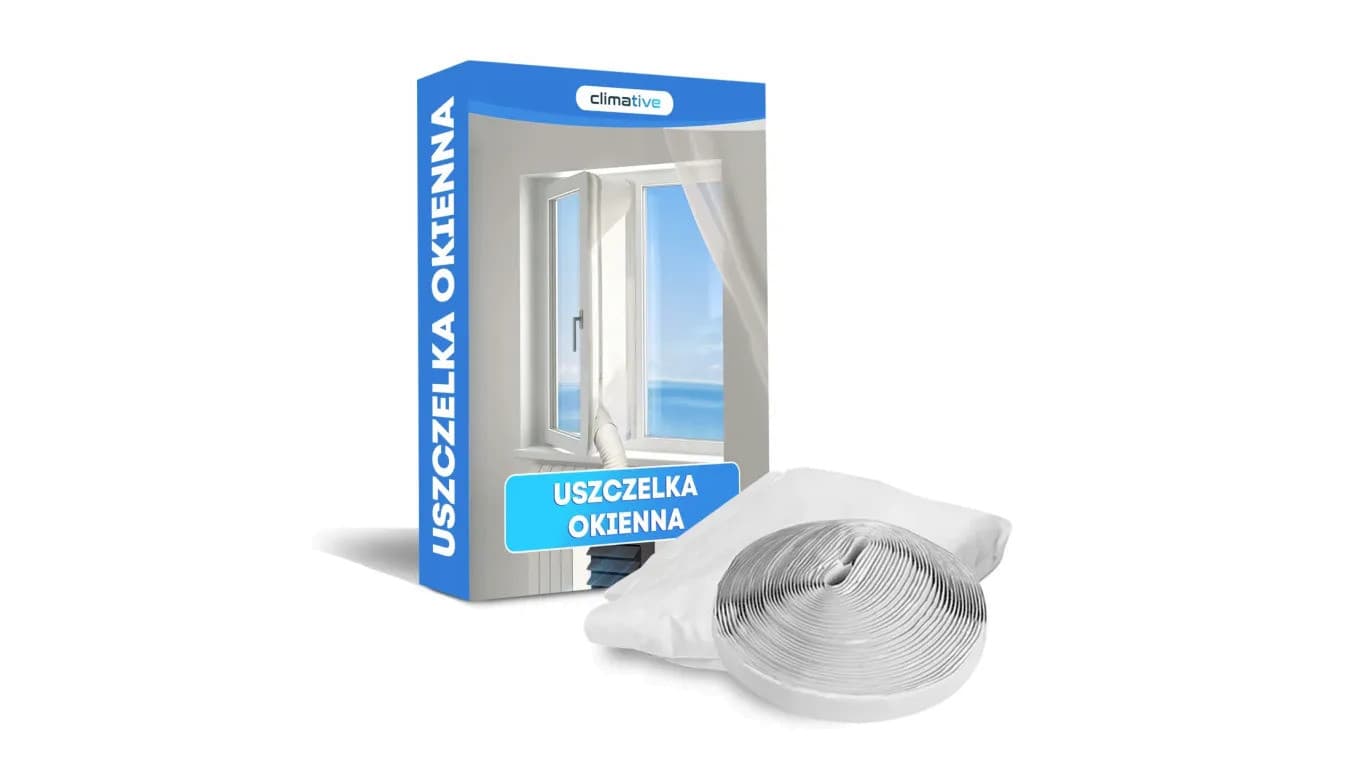 Uszczelka na okno do klimatyzatora przenośnego 4 zipy uszczelka okienna 4m