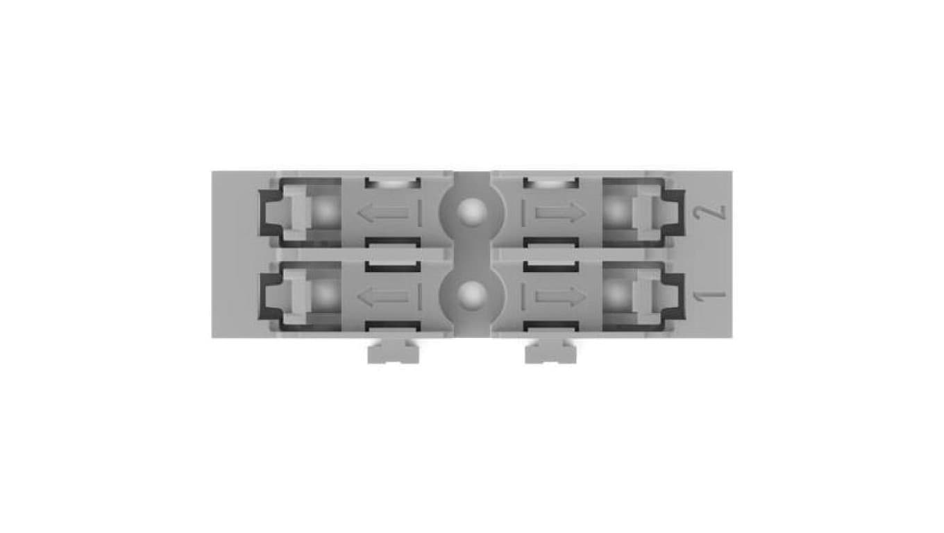 WAGO 221-2522 Adapter montażowy 2 torowy do złączek przelotowych z dźwignią WAGO INLINE