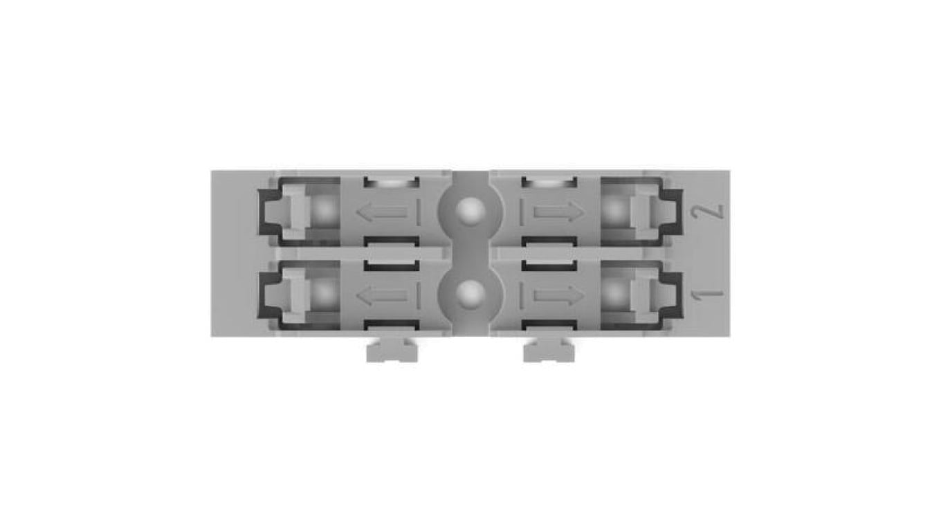 WAGO 221-2522 Adapter montażowy 2 torowy do złączek przelotowych z dźwignią WAGO INLINE