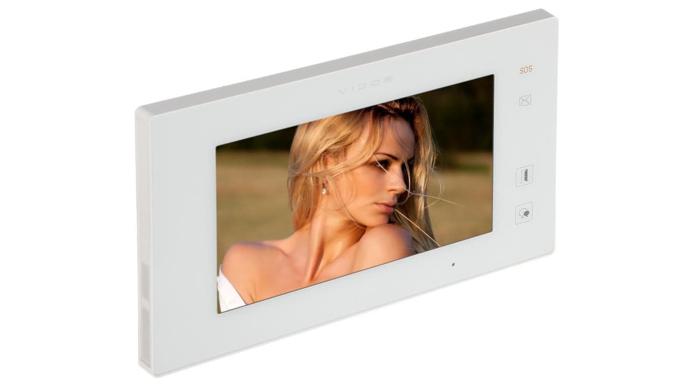 Wideomonitor 7 Monitor wideodomofonu w systemie VIDOS DUO M1021W-2 z pamięcią