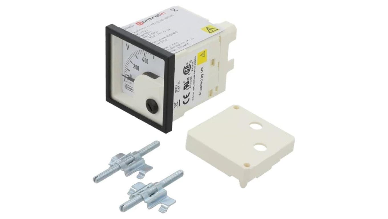 Woltomierz na panel VAC: 0÷500V Klasa: 1,5 True RMS 50÷60Hz 039-40217-0500-500V-0-500V