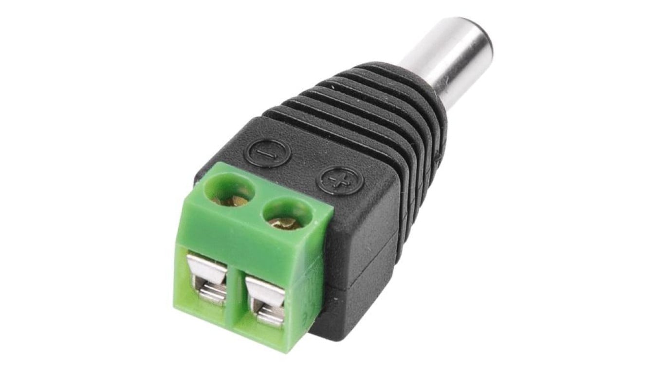 Wtyk zasilający DC 2,1/5,5 mm z szybkozłączem na kabel prądu stałego 10szt