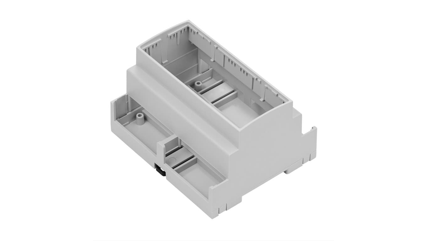 ZD1006J ABS V0 - Obudowa modułowa na szynę ZD1006 jasna ABS V0