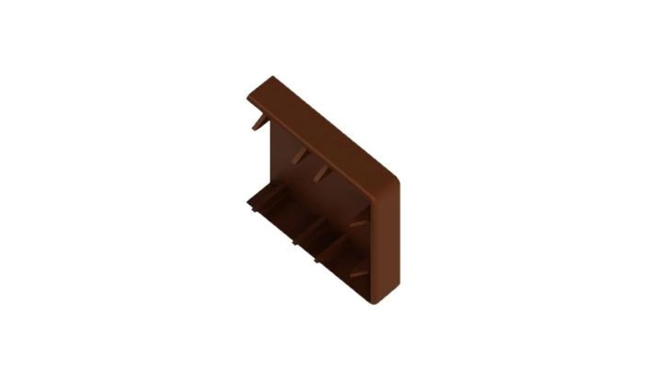Zakończenie do kanału kablowego 25x40mm Drewno Ciemne 1 szt. AKS Zielonka