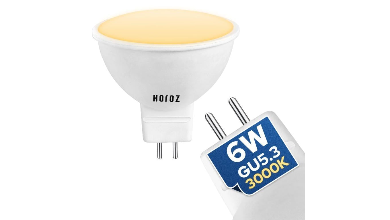 Żarówka LED MR16 Gu5.3 6W 440lm 3000K ciepła FONIX HOROZ