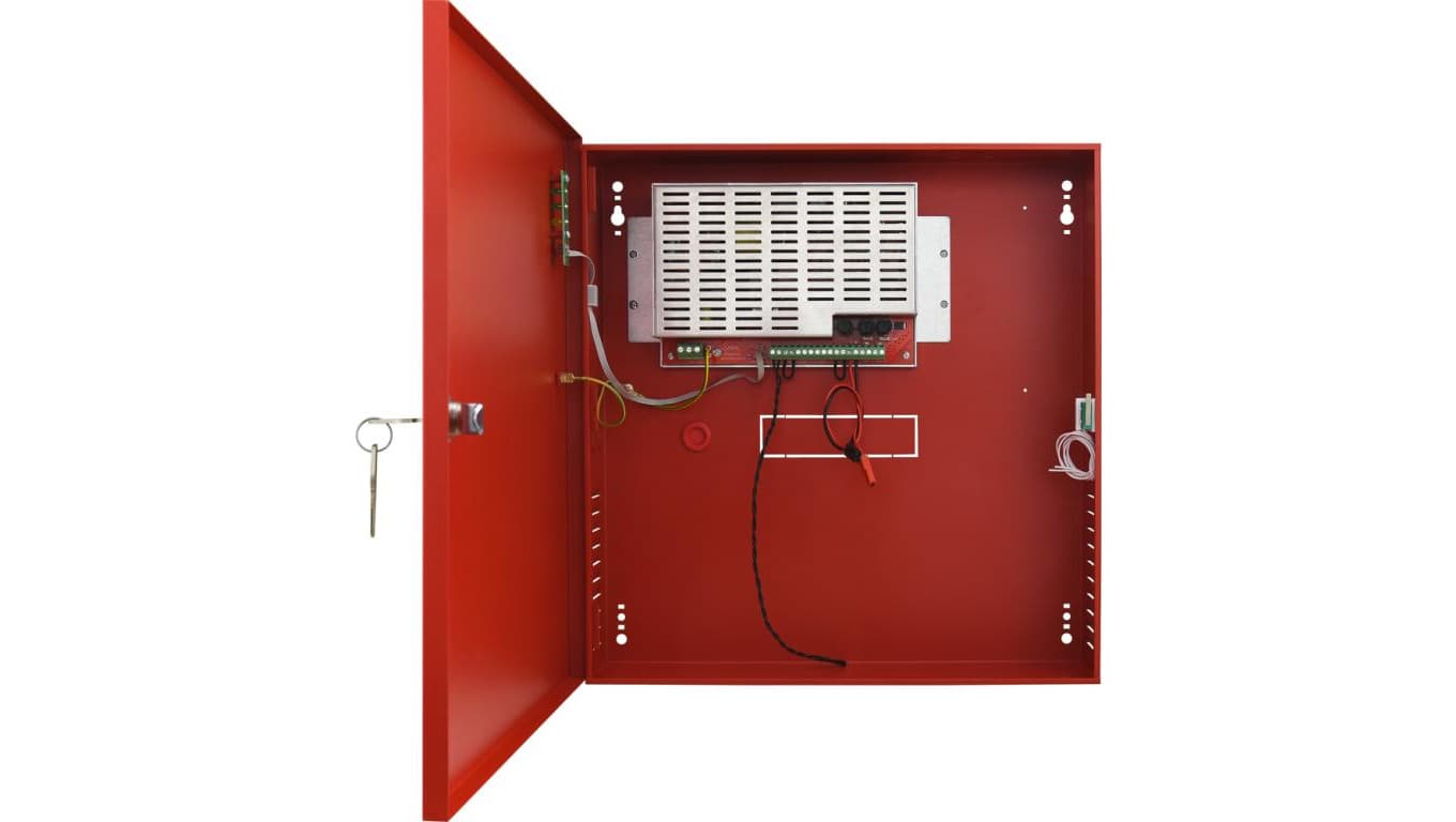 Zasilacz buforowy impulsowy do systemów przeciwpożarowych EN54C-5A17 27,6V 5A 28661