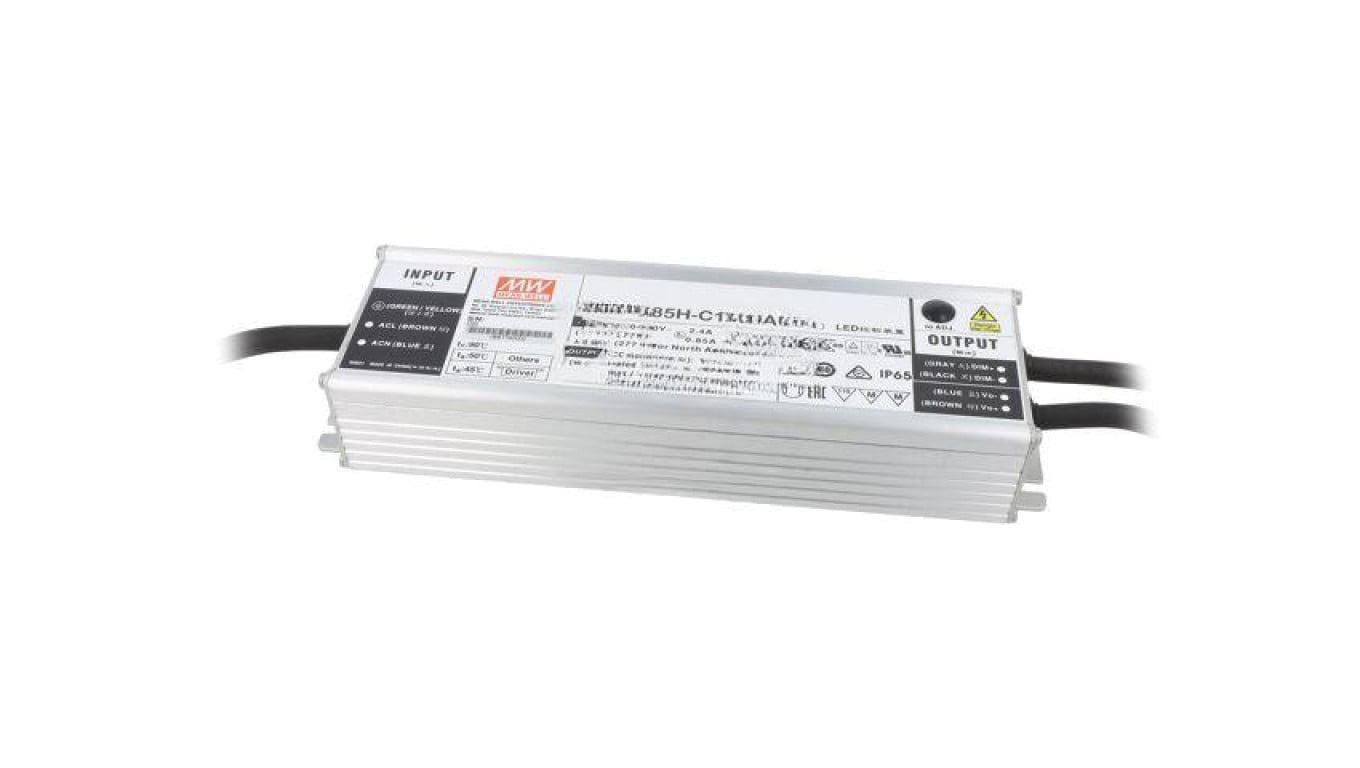 Zasilacz impulsowy DC, 200,2W, napięcie wyjściowe: 71...143 VDC, prąd wyjściowy: 700...1400 mA HLG-185H-C1400AB