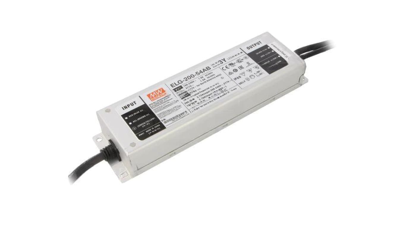 Zasilacz impulsowy DC, 200,88W, napięcie wyjściowe: 54 VDC, prąd wyjściowy: 1,86...3,72 A ELG-200-54AB-3Y
