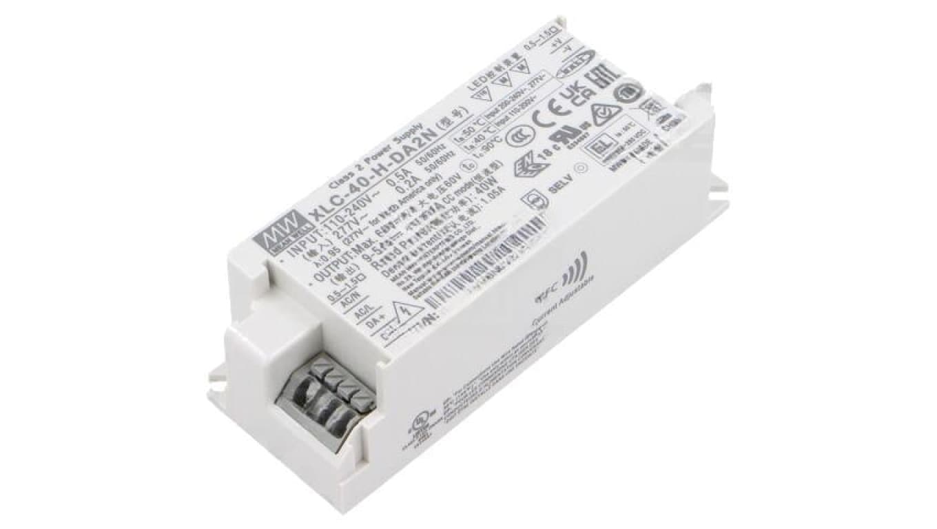 Zasilacz impulsowy DC, 40W, napięcie wyjściowe: 9...54 VDC, prąd wyjściowy: 600 mA...1,4 A XLC-40-H-DA2N